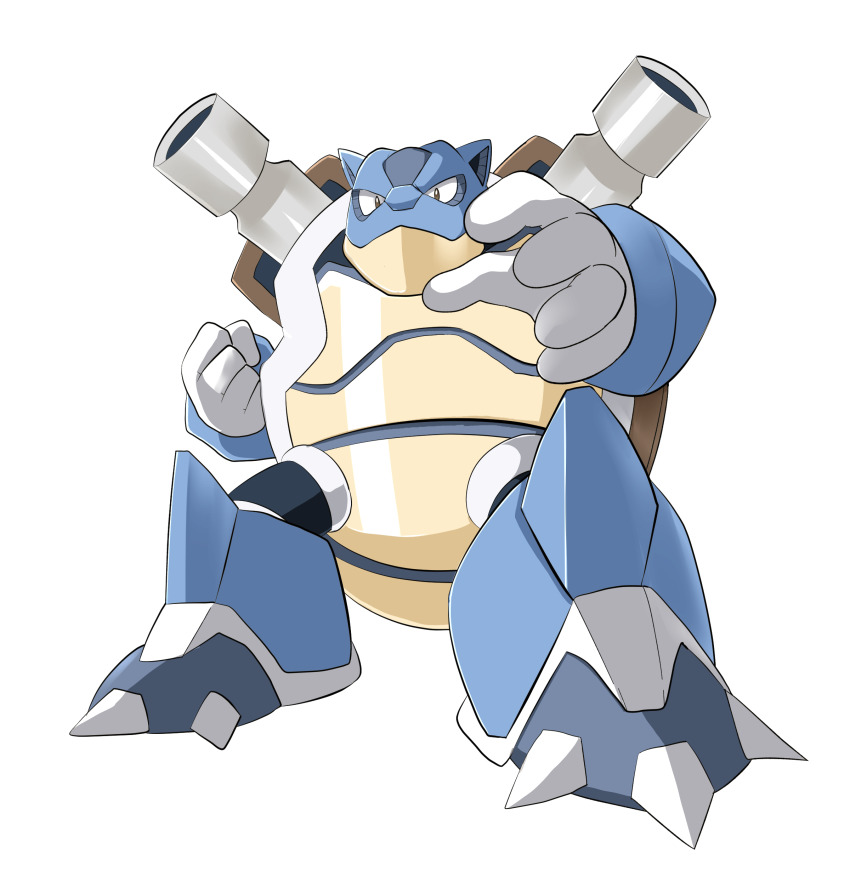 absurdres, blastoise, closed_mouth, commentary_request, full_body, gen_1_pokemon, highres, looking_at_viewer