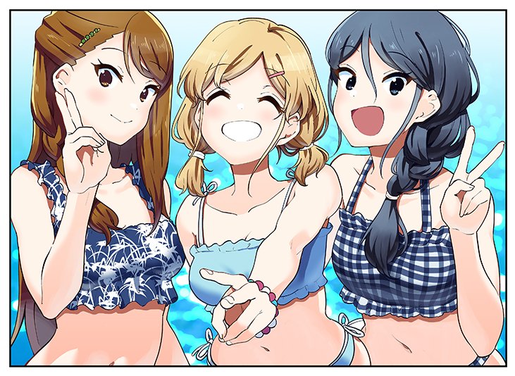 bikini, hikarigaoka_high_school_uniform, k-on!, k-on!_shuffle, kakifly, non-web_source, sakuma_yukari, sawabe_maho