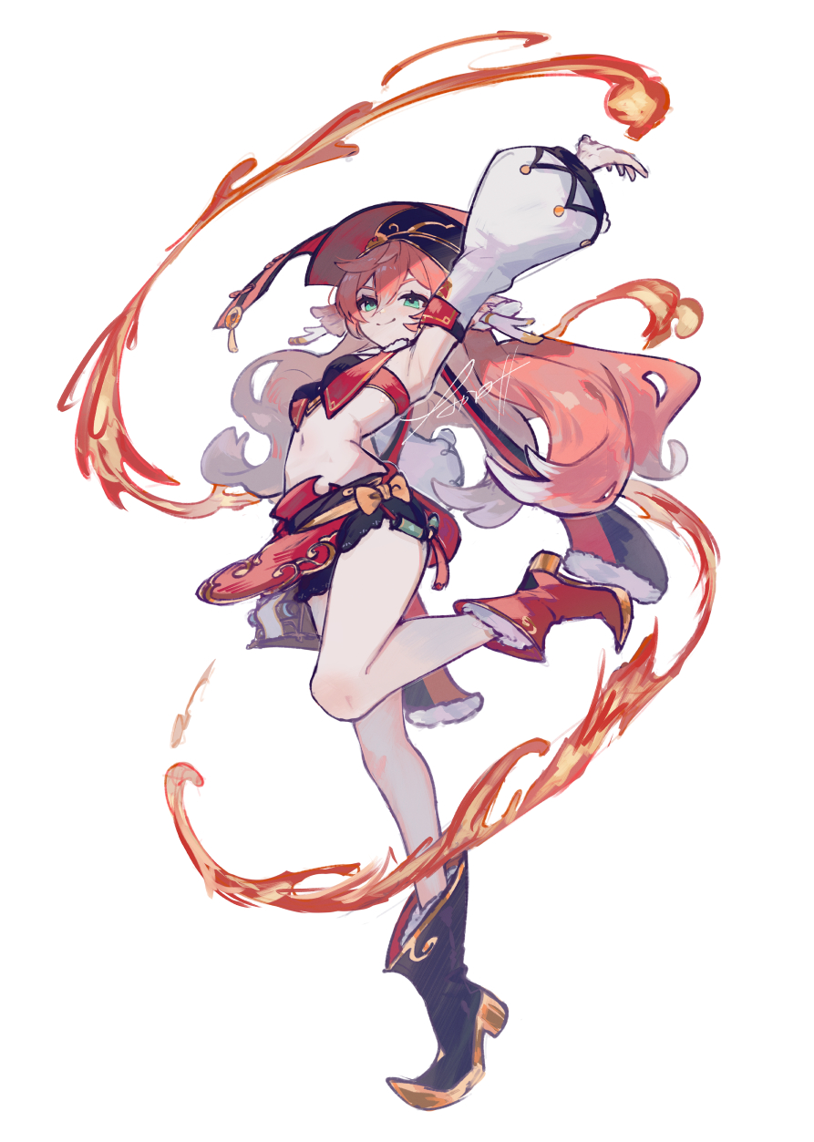 1girl, antlers, arm_up, armpits, black_bra, black_shorts, bow, bra