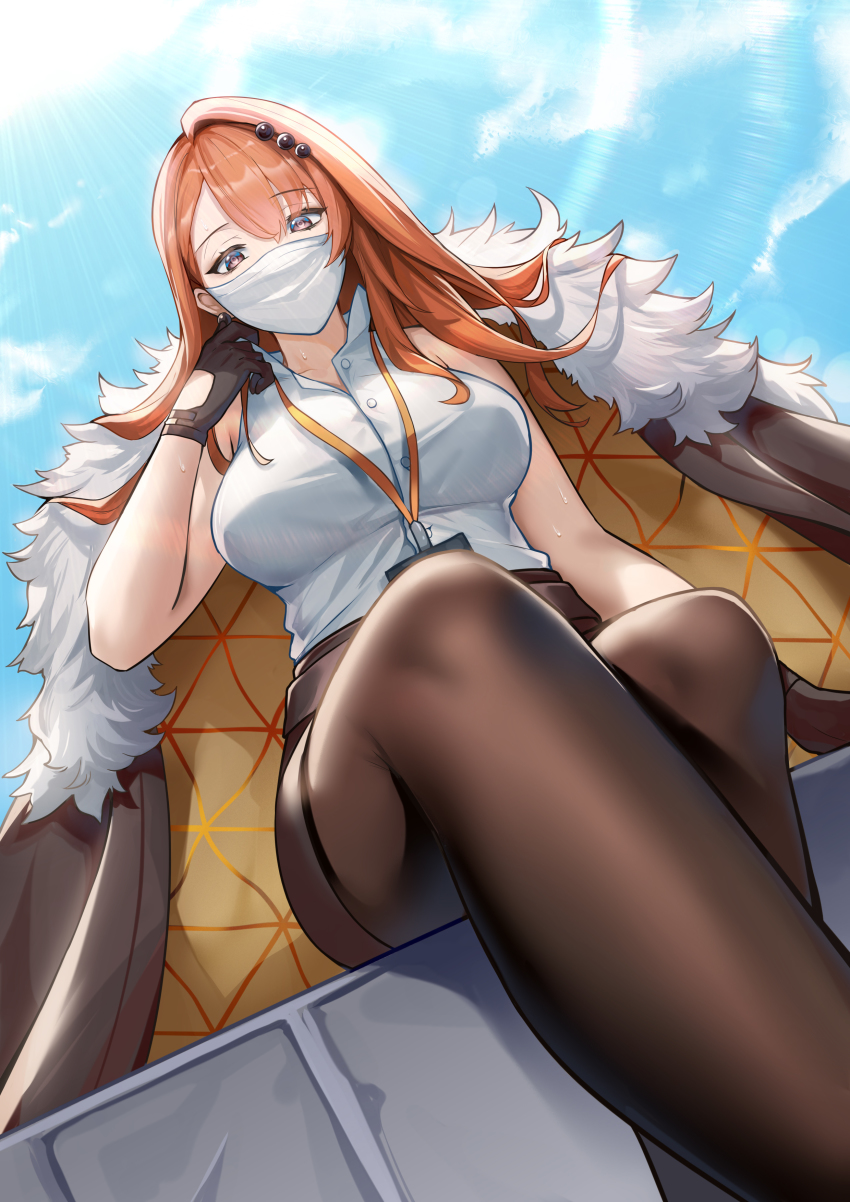 1girl, 2r-_(pixiv8168114), absurdres, alchemy_stars, breasts, brown_coat, brown_eyes, brown_gloves