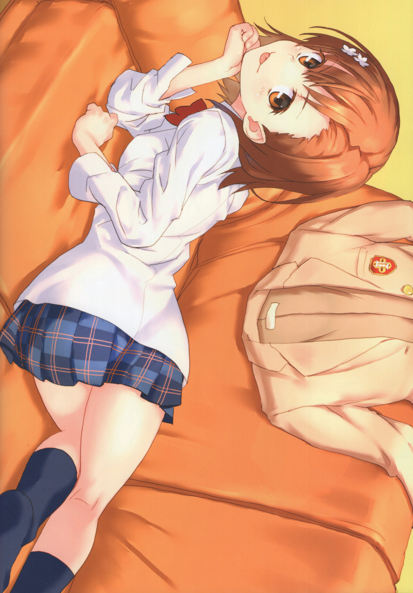 1girl, 2020, 20s, :p, ;q, absurdres, ass, bare_legs