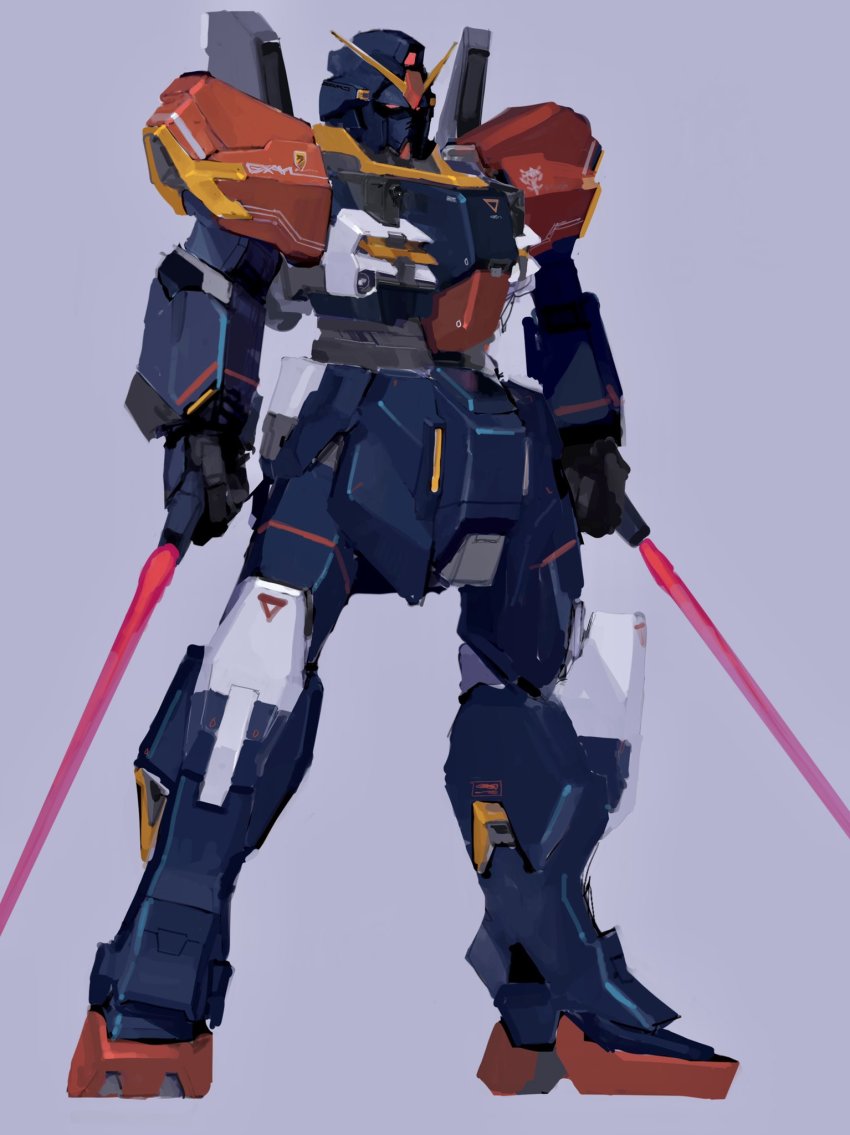 energy_sword, blue_destiny_02, dual_wielding, fusion, gundam, gundam_mk_ii, gundam_side_story:_the_blue_destiny, highres