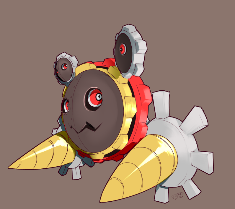 digimon, drill, gear, hagurumon, hagurumon_x-antibody, machine, monster, red_eyes