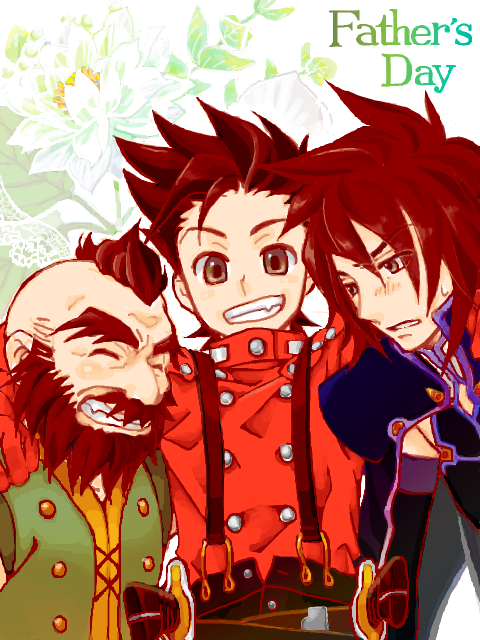 00s, 3boys, age_difference, beard, blush, brown_eyes, brown_hair, buttons