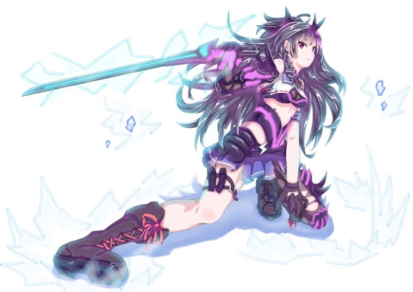 1girl, absurdres, armor, bad_id, bad_pixiv_id, boots, brown_boots, closed_mouth