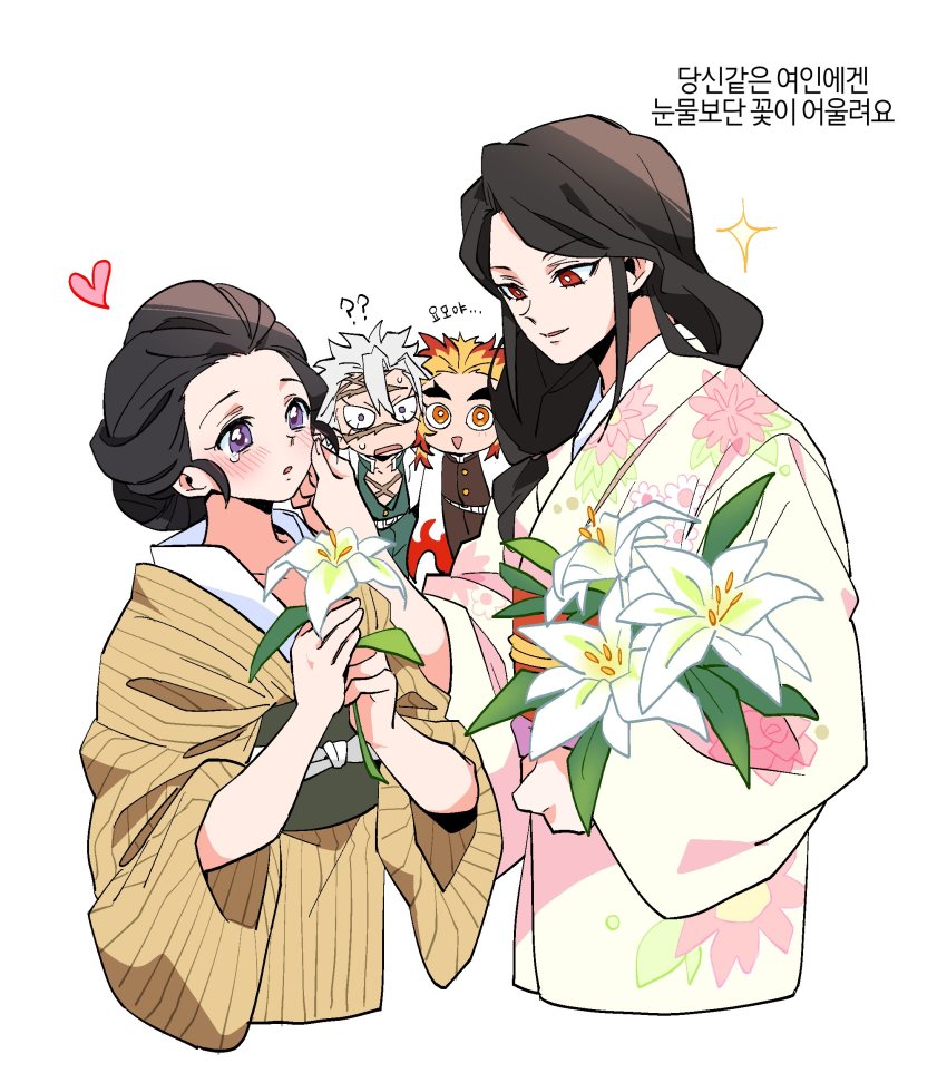 2boys, 2girls, :o, ?, ??, absurdres, blonde_hair, blush