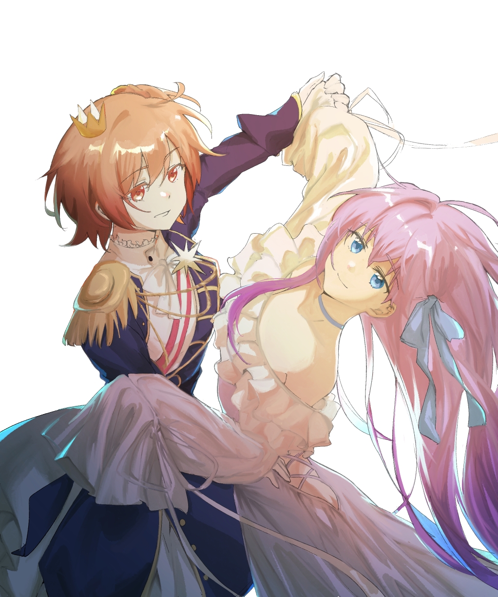 2girls, ass_cutout, butt_crack, clothing_cutout, dancing, fate/grand_order, fate_(series), fujimaru_ritsuka_(female), highres, illen, meltryllis, meltryllis_(fate), meltryllis_(swimsuit_lancer)_(fate), multiple_girls