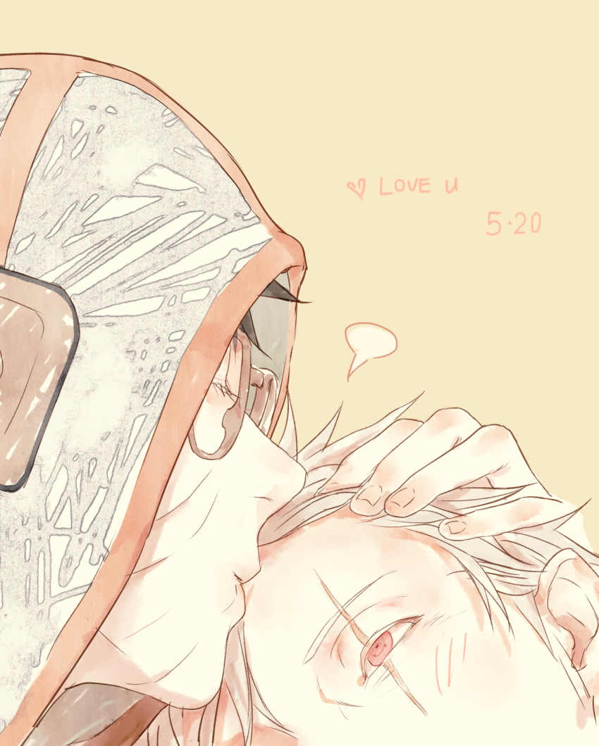 2boys, bluesy, blush, glasses, grey_hair, hatake_kakashi, highres, hood