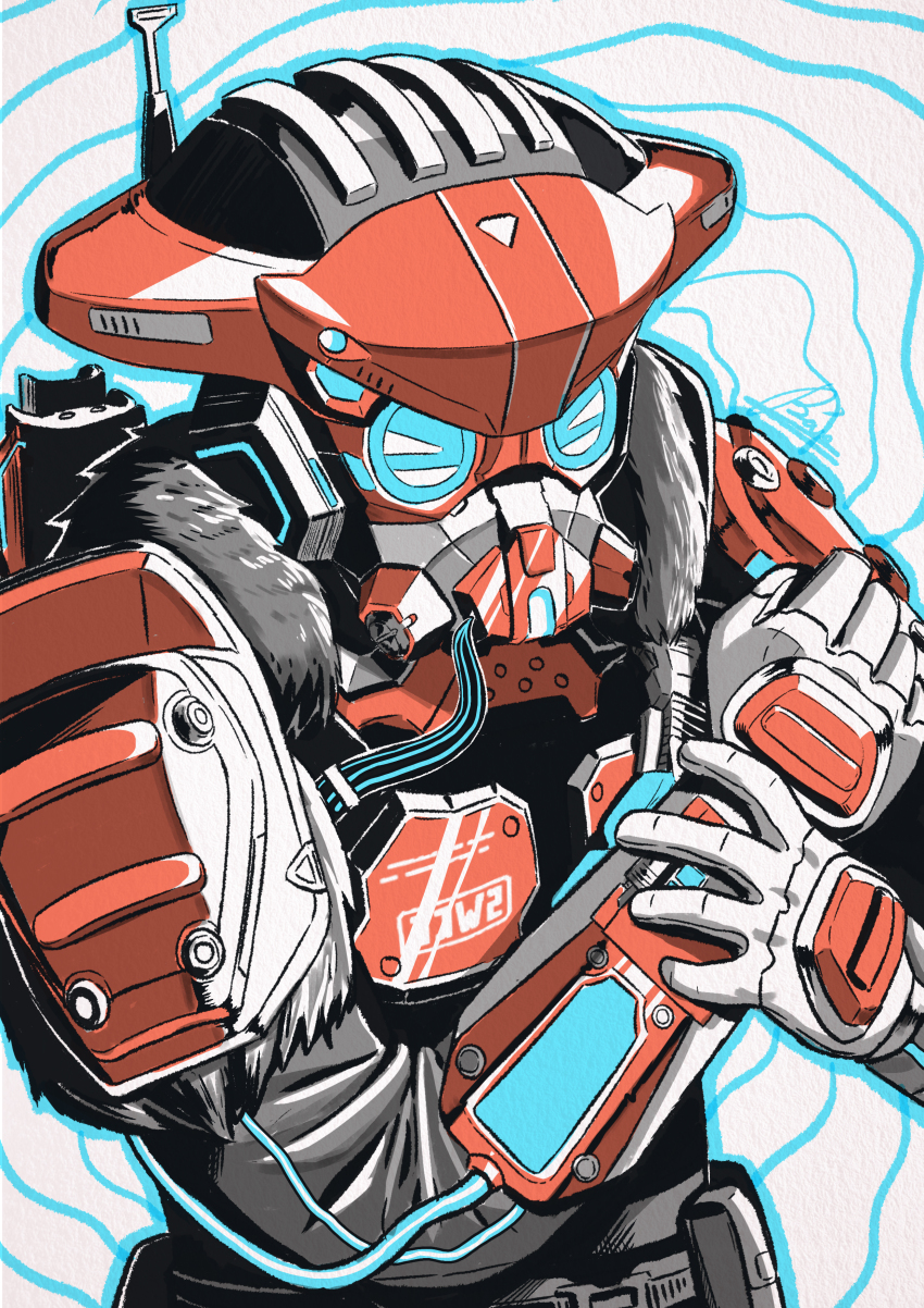 >_<, 1other, absurdres, ambiguous_gender, apex_hunter_bloodhound, apex_legends, bao_nguyen, belt