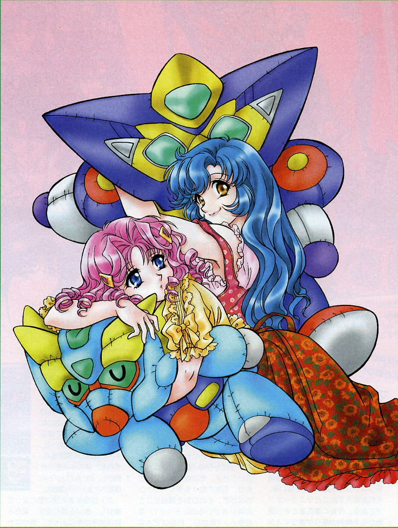 blue_eyes, brown_eyes, grace_urigin, grungust_ichishiki, hair_ornament, hairclip, head_tilt, huckebein