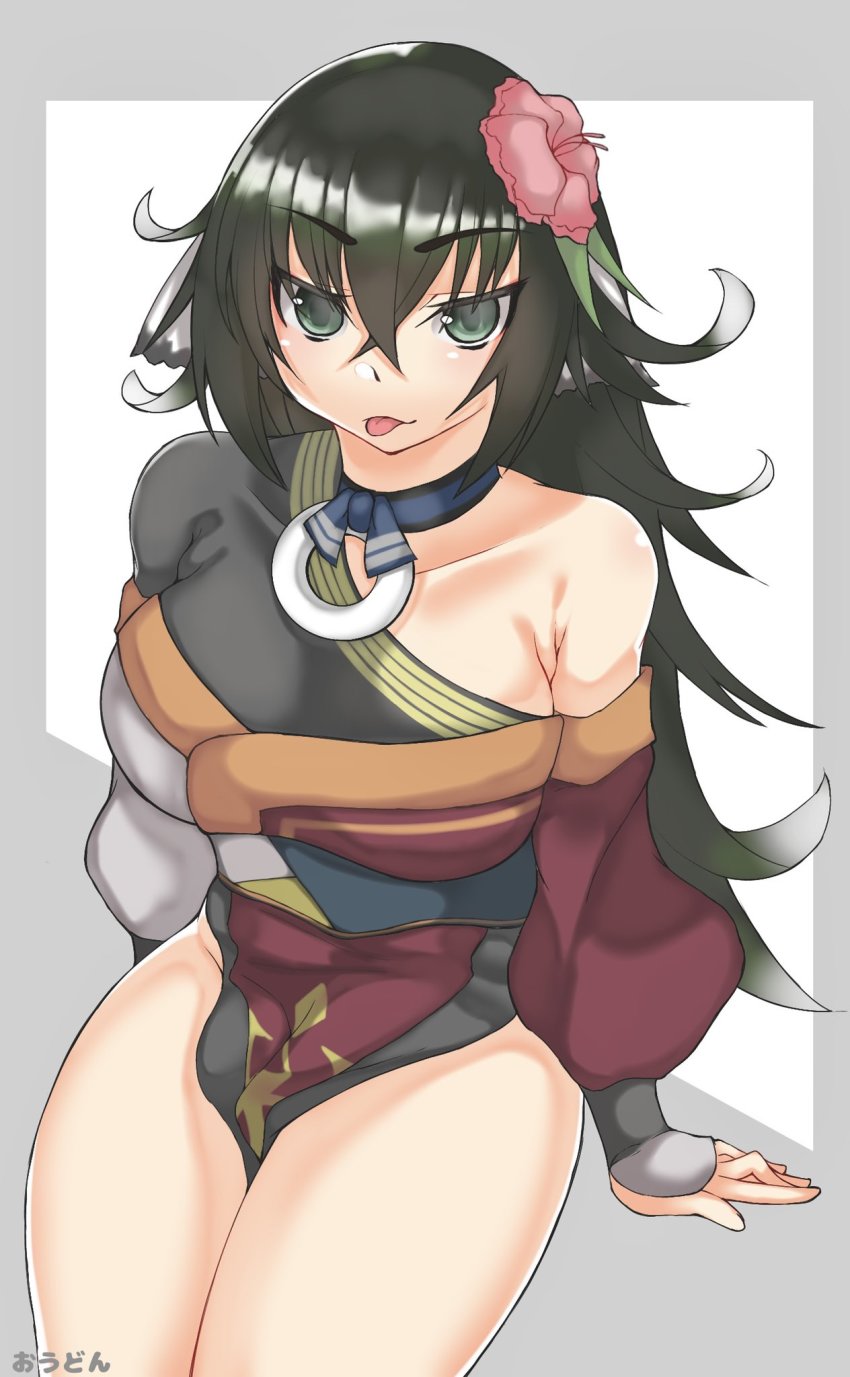 1girl, aged_down, animal_ears, aquaplus, bare_shoulders, breasts, choker, collarbone