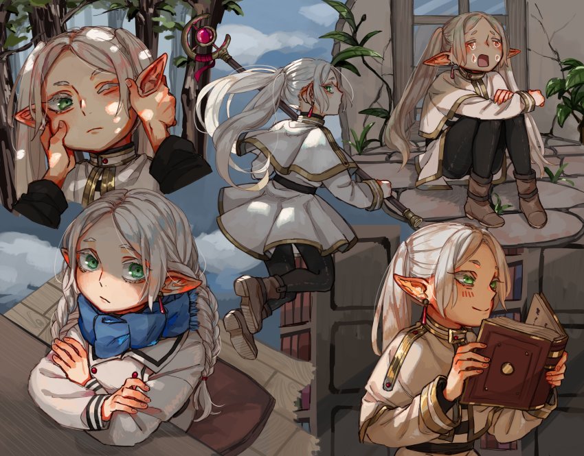 1girl, absurdres, frieren, highres, iciriini, sousou_no_frieren, tagme