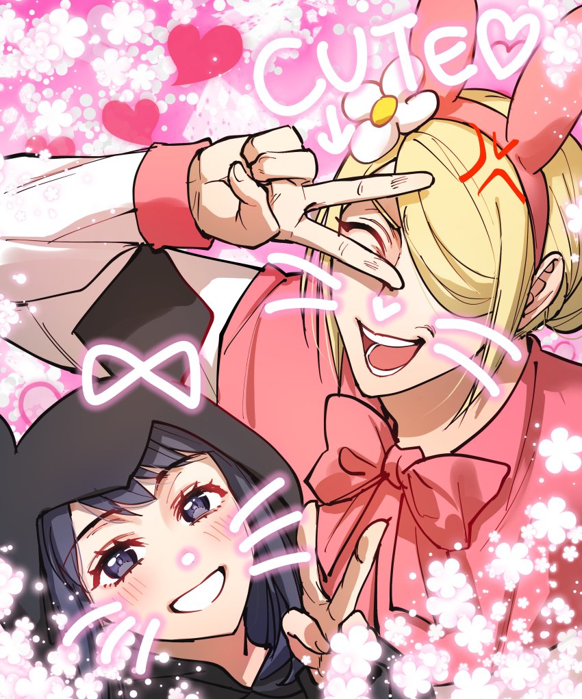 1boy, 1girl, absurdres, akari_(pokemon), alternate_costume, anger_vein, black_hair, blonde_hair