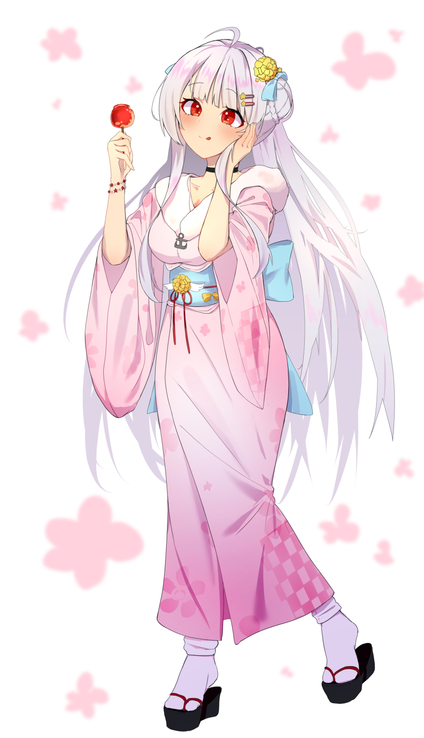 1girl, absurdres, ahoge, alternate_costume, azur_lane, blunt_bangs, braid, braided_bun