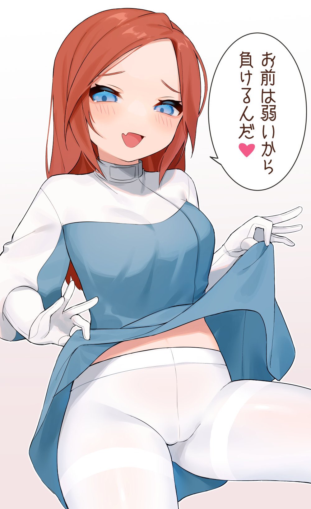 1girl, animification, apex_legends, ashleigh_reid, blue_dress, blue_eyes, blush, cameltoe