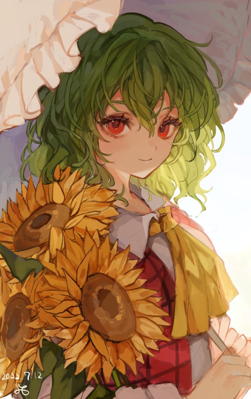 1girl, ascot, bad_id, bad_twitter_id, closed_mouth, collared_shirt, commentary, dated