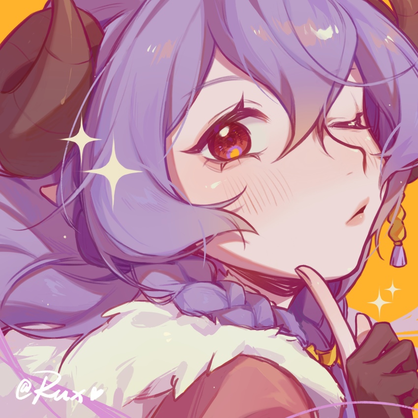 1girl, absurdres, ahoge, artist_name, blush, braid, gloves, hair_between_eyes