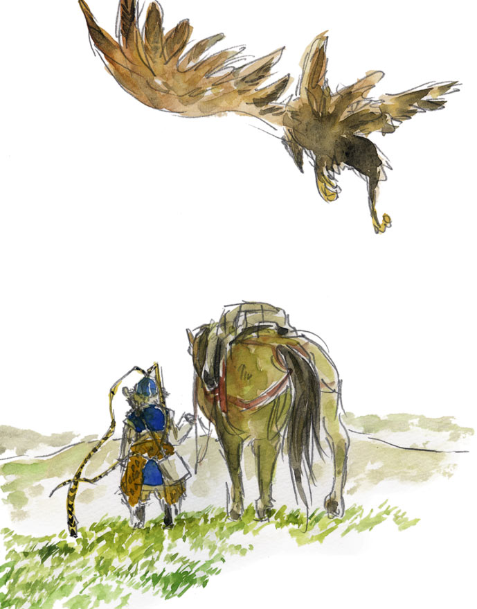 bird, eagle, field, grass, horse, mountain, shut_hell, tagme, yaralt_the_hawk, yurul