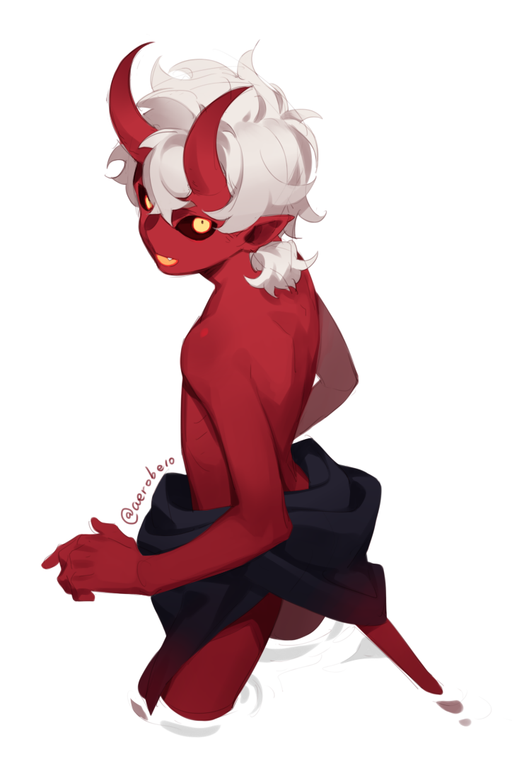 1boy, :d, amano_meme, black_sclera, colored_sclera, colored_skin, cowboy_shot, fang