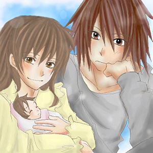 00s, anna_irving, baby, brown_eyes, brown_hair, family, kratos_aurion, lloyd_irving