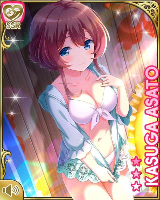 1girl, asato_kasuga, bare_legs, barefoot, beach, bikini, blue_eyes, blue_hoodie