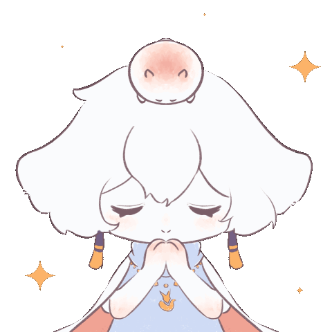 aluchaoganjiadianlurong, androgynous, animal, animal_on_head, animated, animated_gif, antenna_hair, chibi