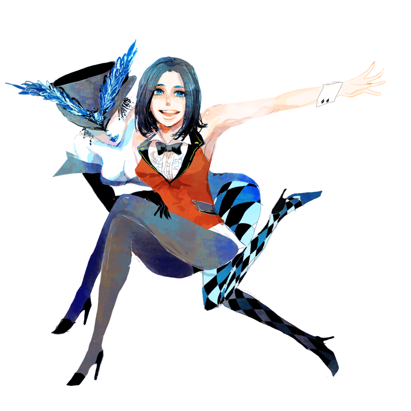 hat, kamen_rider, kamen_rider_w, lily_shirogane, monster, munagro, munaguro, pantyhose, solo, top_hat, wrist_cuffs