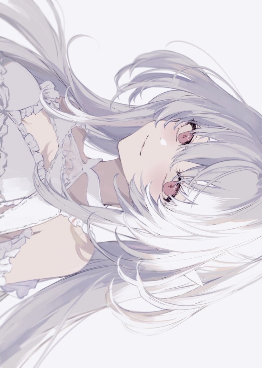 1girl, bare_shoulders, bikini, blush, commentary, fate/grand_order, fate_(series), hair_between_eyes