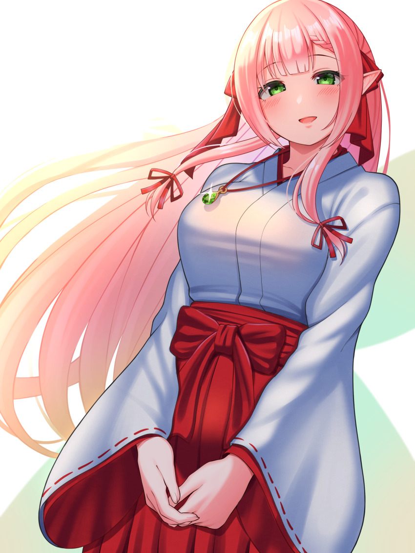 1girl, absurdres, asymmetrical_bangs, blush, bow, braid, braided_bangs, breasts