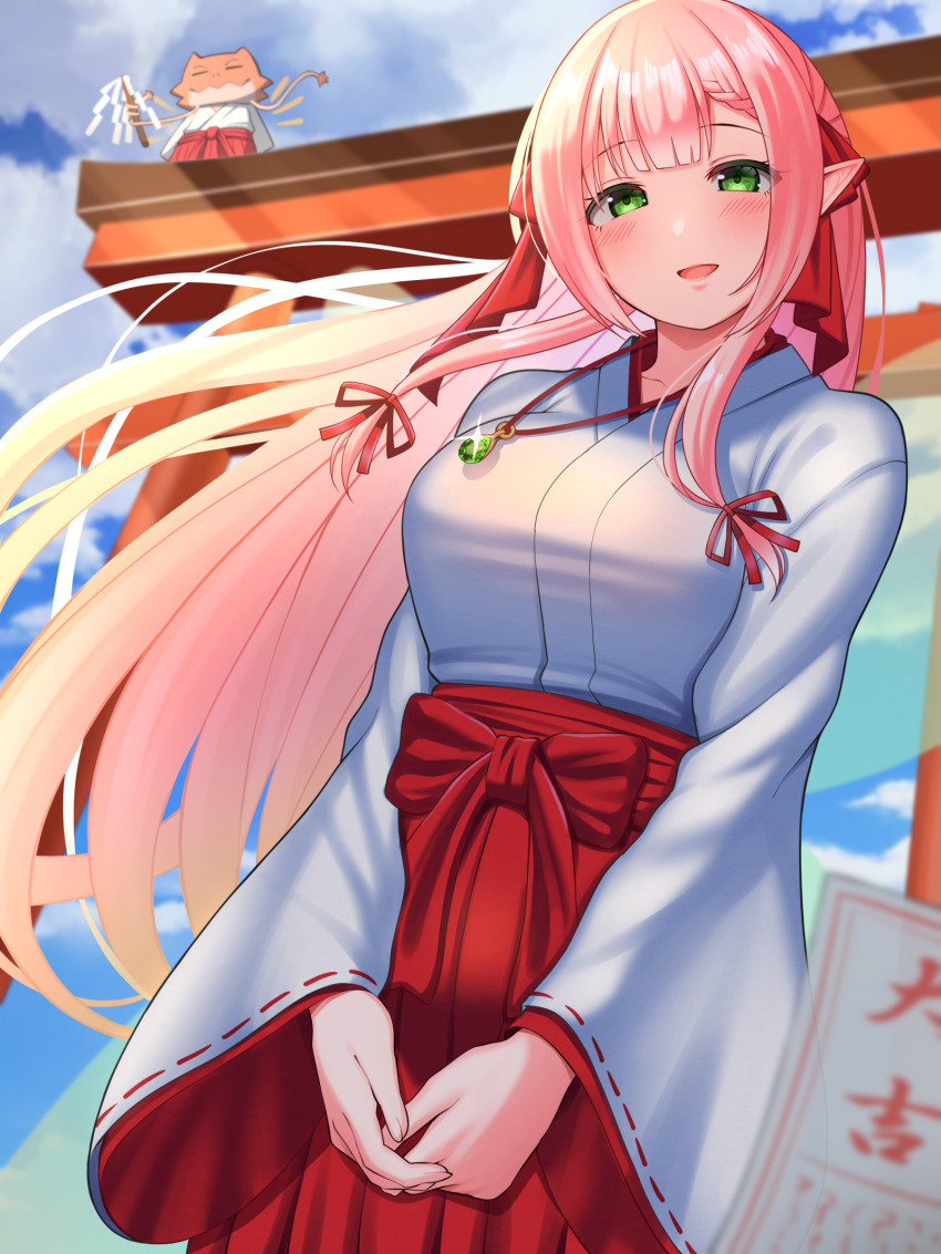 1girl, absurdres, asymmetrical_bangs, blush, bow, braid, braided_bangs, breasts