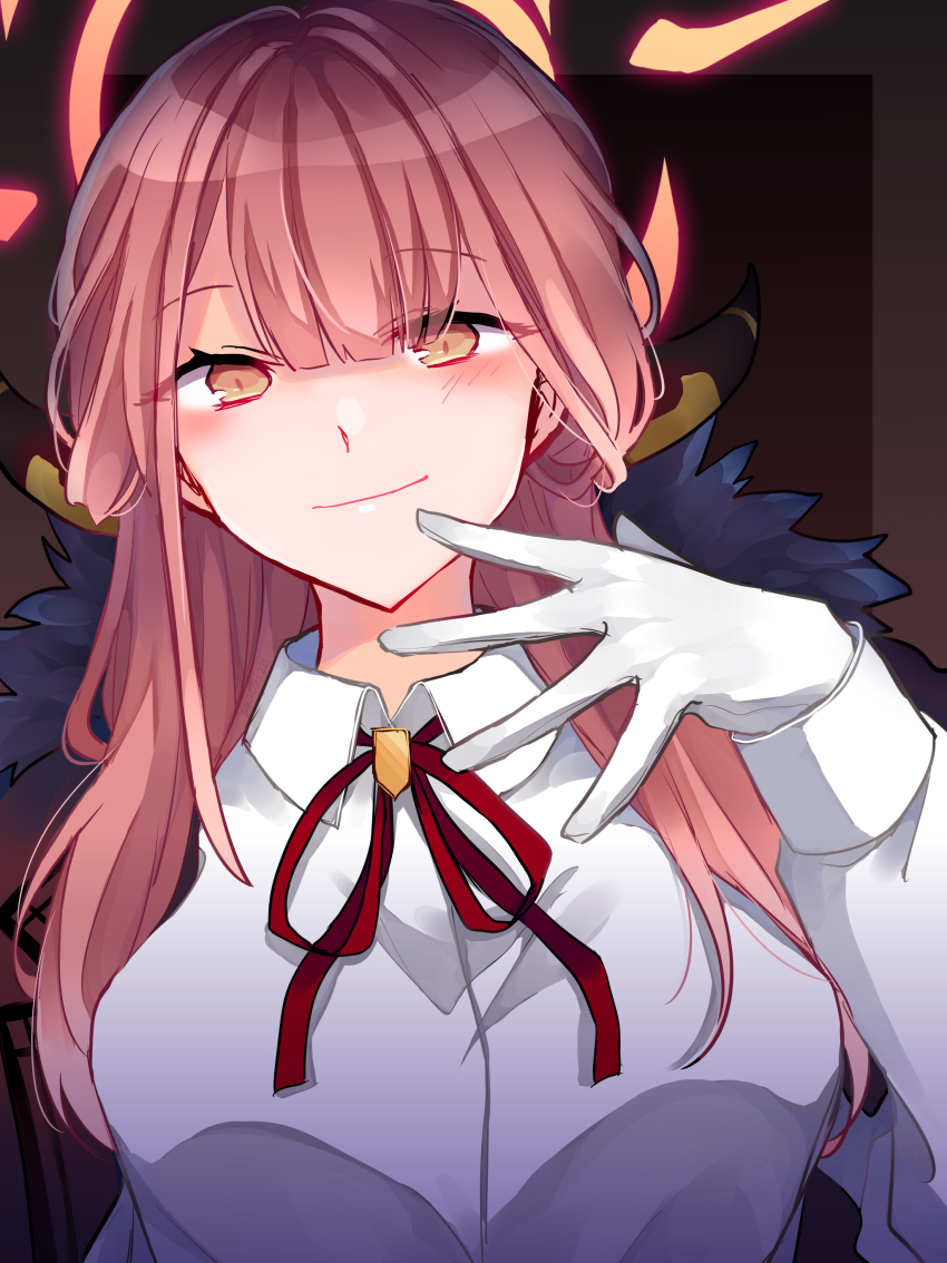 1girl, absurdres, amot_211, aru_(blue_archive), blue_archive, highres, smile, solo