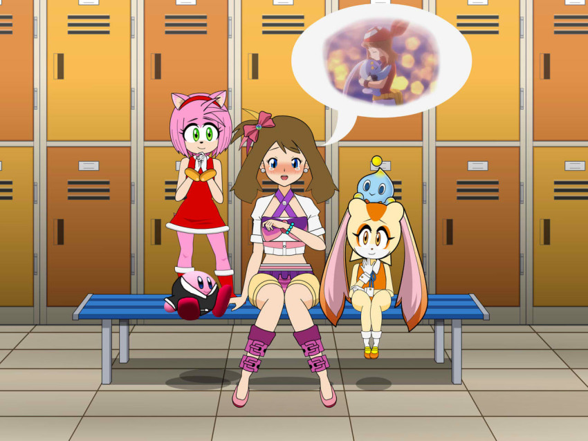 3girls, amy_rose, cheese_(sonic), cream_the_rabbit, crossover, deviantart_sample, furry, gen_4_pokemon, image_sample, kirby, kirby_(series), kisekae, legendary_pokemon, manaphy, may_(pokemon), multiple_girls, mythical_pokemon, nintendo, pokemon, pokemon_(anime), pokemon_omega_ruby_and_alpha_sapphire, pokemon_ranger_and_the_temple_of_the_sea, pokemon_the_series:_ruby_and_sapphire, sonic_(series)