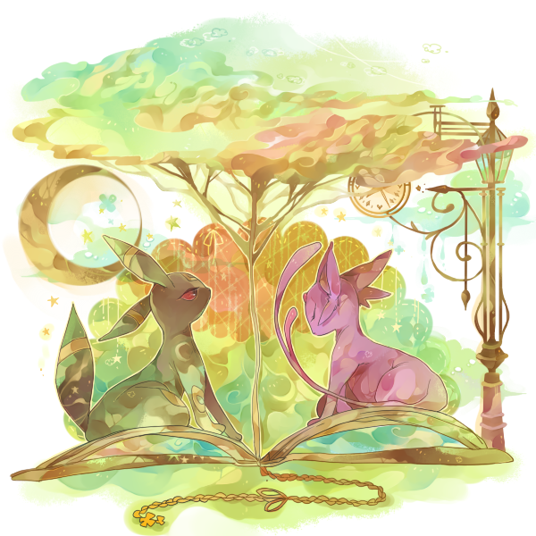 animal, coco7, espeon, gen_2_pokemon, nintendo, no_humans, pokemon, pokemon_(creature)