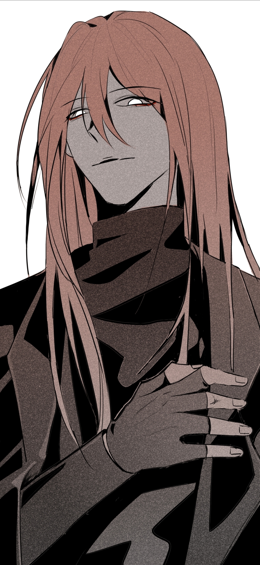 1boy, absurdres, angel, black_jacket, black_sweater, card, chinese_commentary, commentary_request