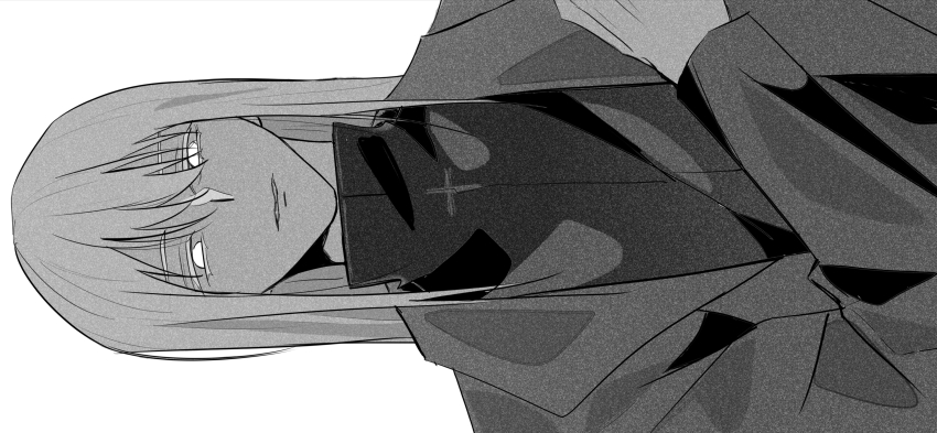 1boy, absurdres, angel, card, chinese_commentary, commentary_request, cross, disdain