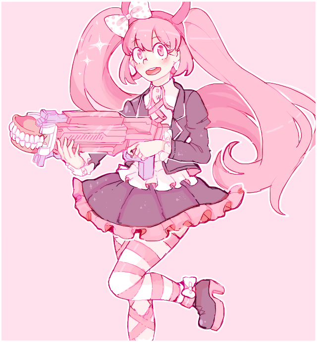 1girl, black_footwear, black_jacket, blush, bow, child, collared_shirt, danganronpa_(series)