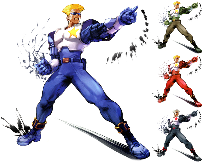 1boy, alternate_costume, blue_footwear, boots, capcom, captain_commando, captain_commando_(character), cosplay