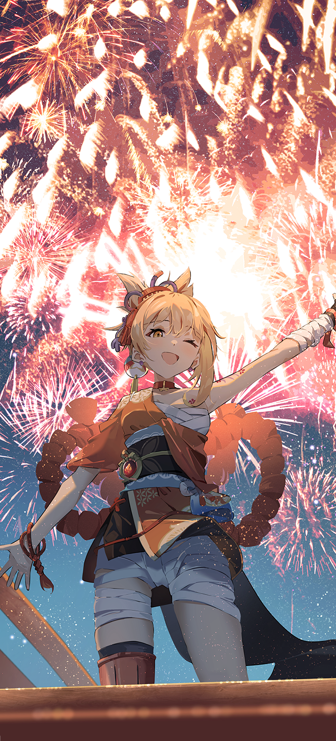 1girl, agas_(vpwt7475), animal, arm_tattoo, back_bow, bandaged_arm, bandaged_leg, bandages