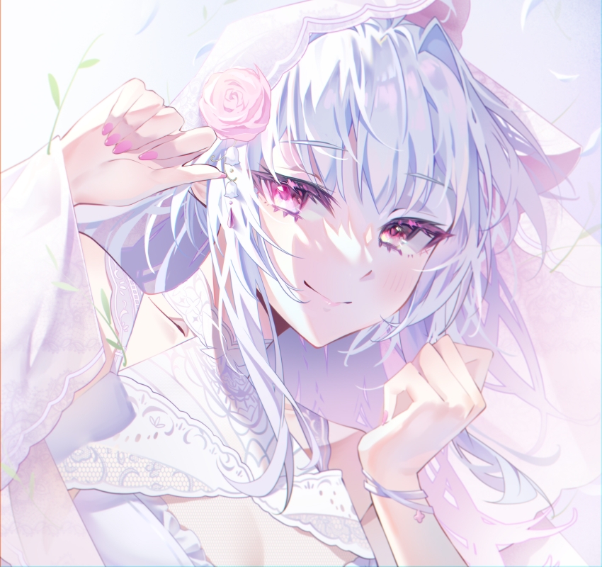 1girl, air_(98061035), bare_shoulders, bikini, breasts, cleavage, closed_mouth, collarbone