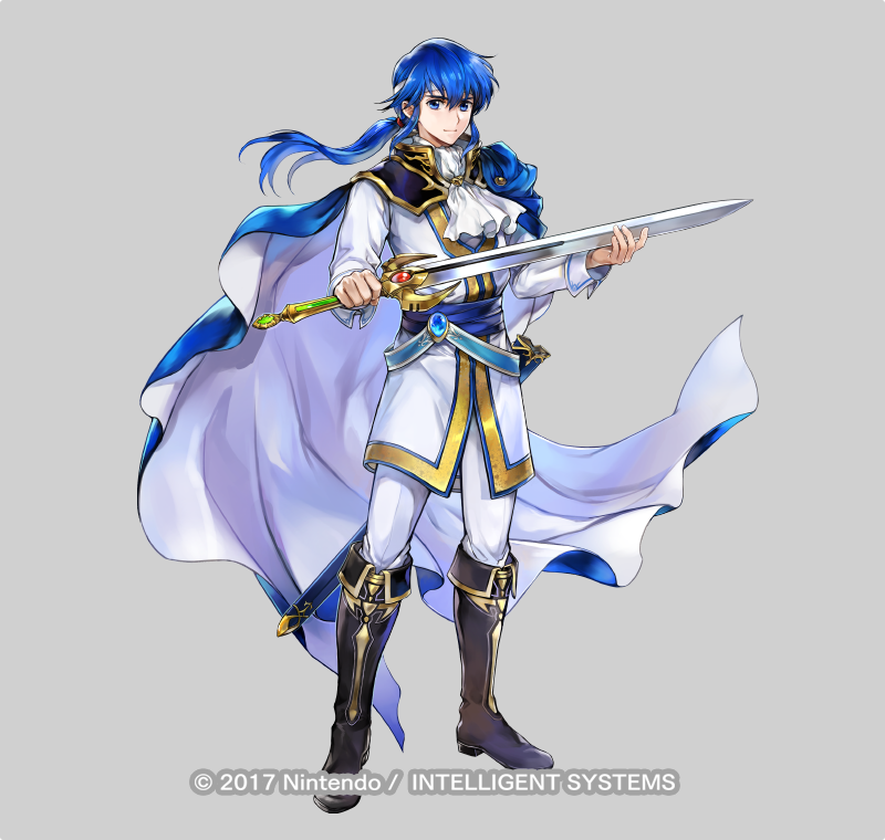 1boy, armor, ascot, belt, black_boots, blue_belt, blue_cape, blue_eyes