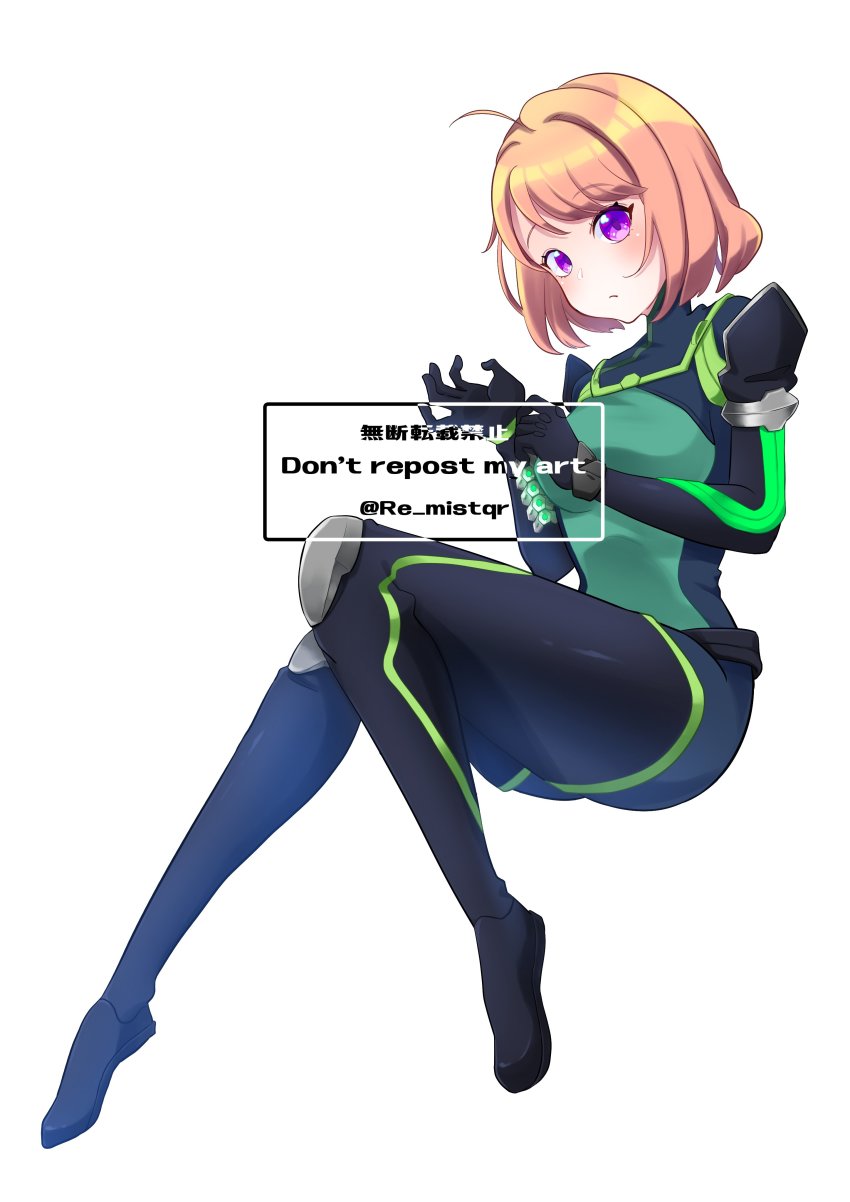 1girl, absurdres, black_gloves, blush, bodysuit, breasts, brown_hair, cosplay