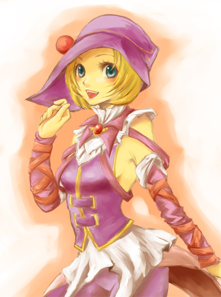 1girl, blonde_hair, blue_eyes, female_focus, hat, hitsuji_nana, khrynia, solo, the_last_remnant, youshichi