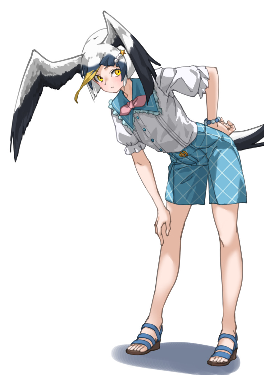 1girl, absurdres, alternate_costume, bead_bracelet, beads, black_hair, bracelet, commentary