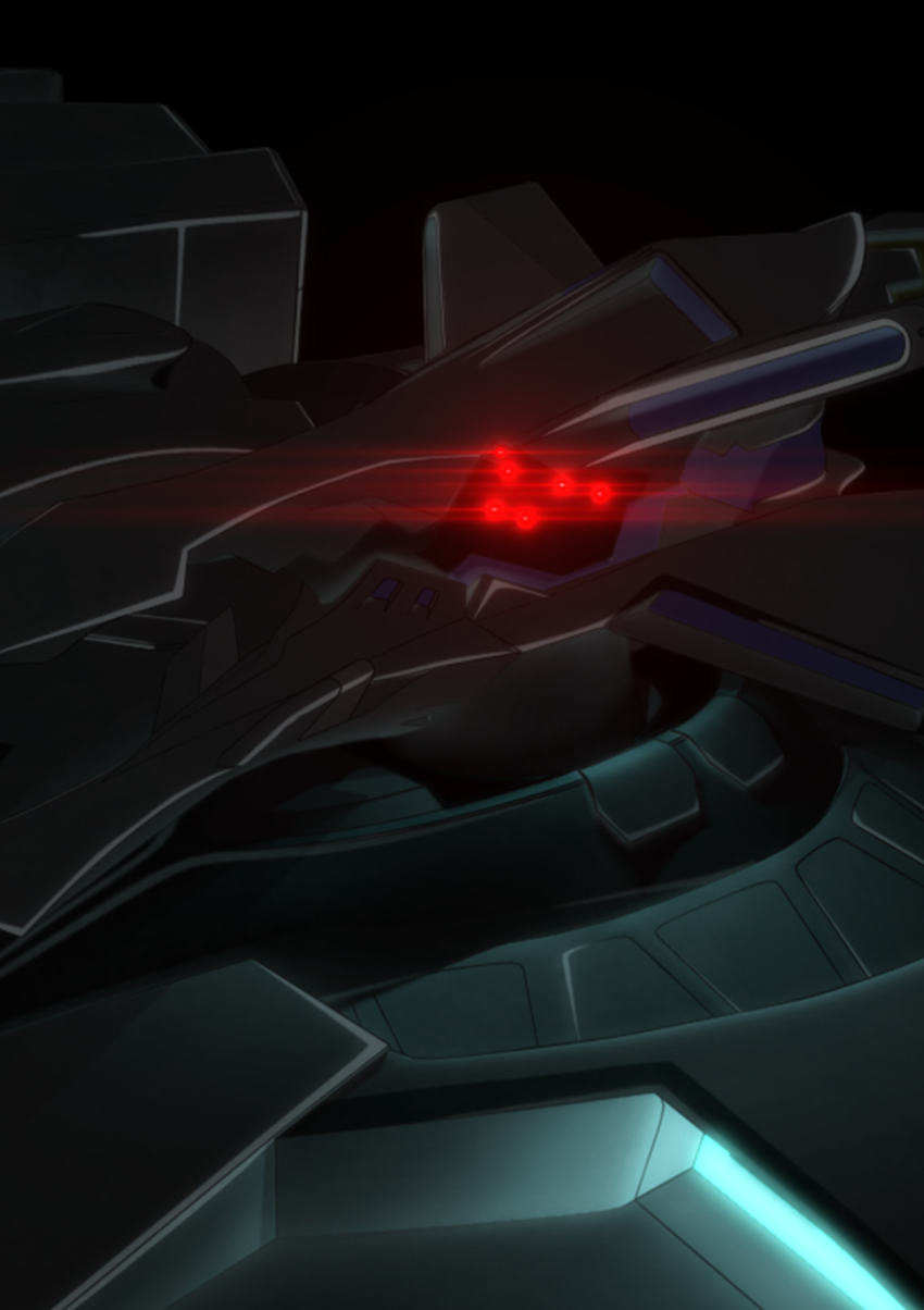 absurdres, black_background, extra_eyes, glowing, glowing_eyes, highres, key_visual, mecha