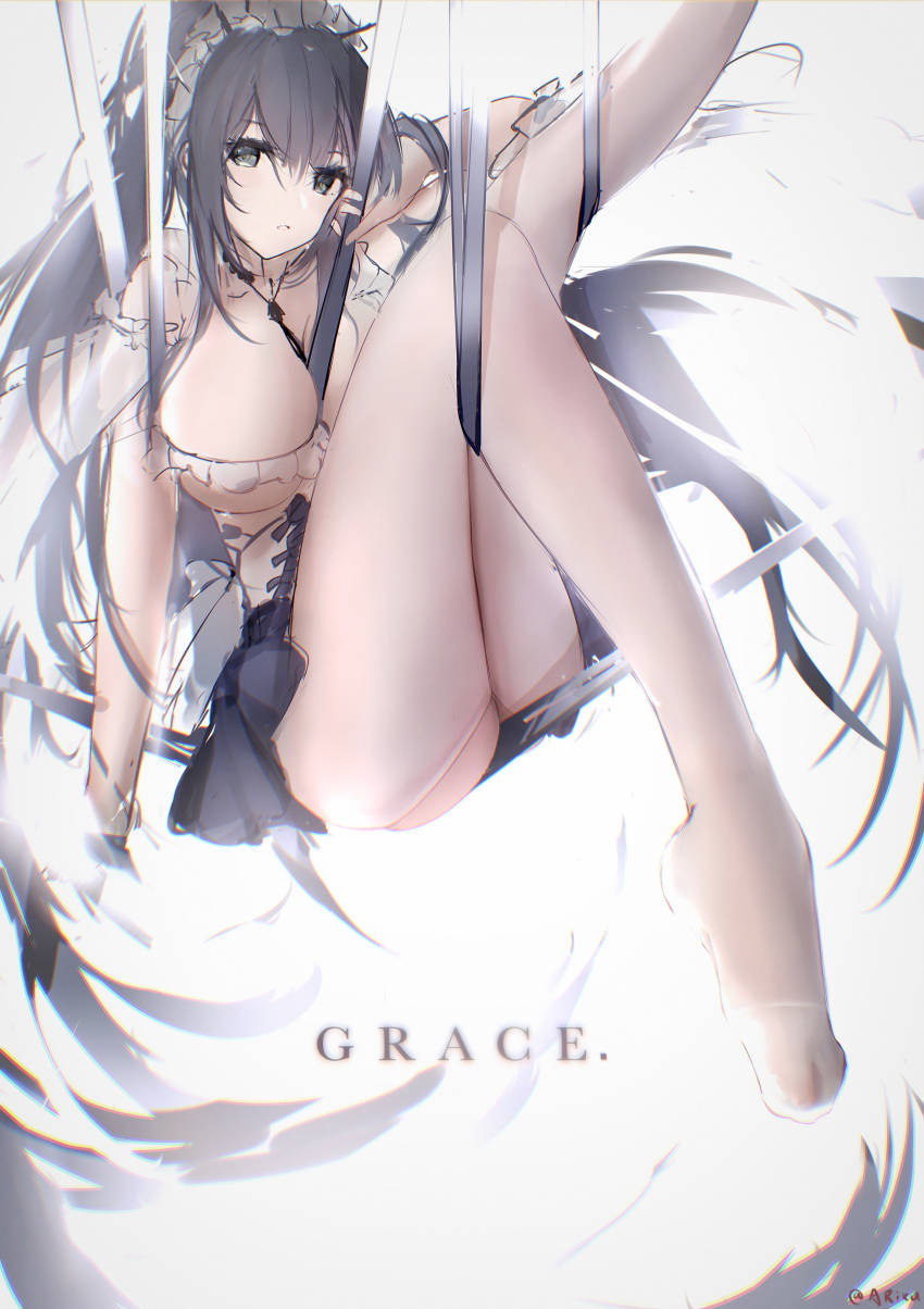 1girl, absurdly_long_hair, absurdres, ass_cutout, azur_lane, black_hair, breasts, clothing_cutout