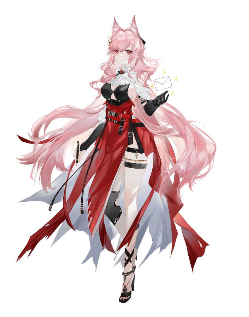 1girl, absurdres, animal_ears, arknights, bad_id, bad_pixiv_id, black_bra, black_gloves