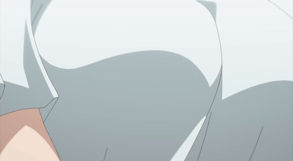 1girl, animated, animated_gif, anime_screenshot, bouncing_breasts, breast_focus, breasts, close-up