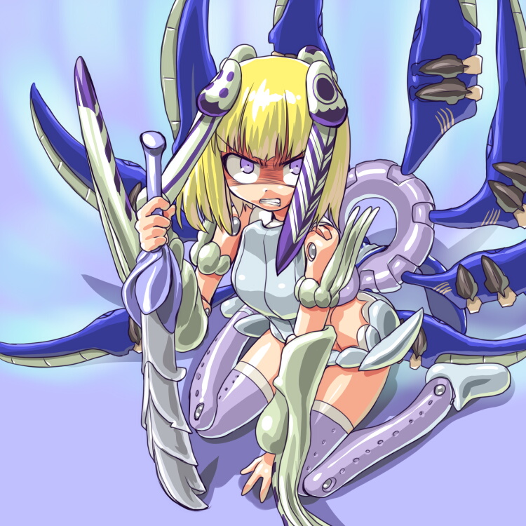 10s, angry, bad_id, bad_pixiv_id, blonde_hair, busou_shinki, dd_(ijigendd), doll_joints