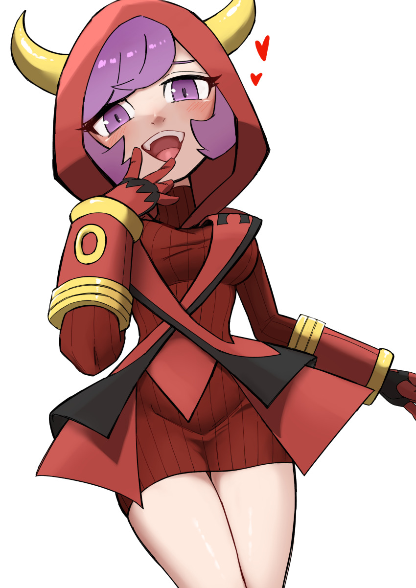 1girl, absurdres, ayakadegozans, blush, courtney_(pokemon), dress, fake_horns, gloves