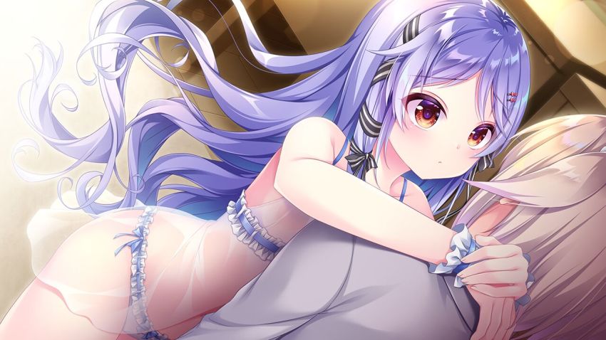 1boy, 1girl, blue_panties, blush, bow, brother_and_sister, closed_mouth, dutch_angle